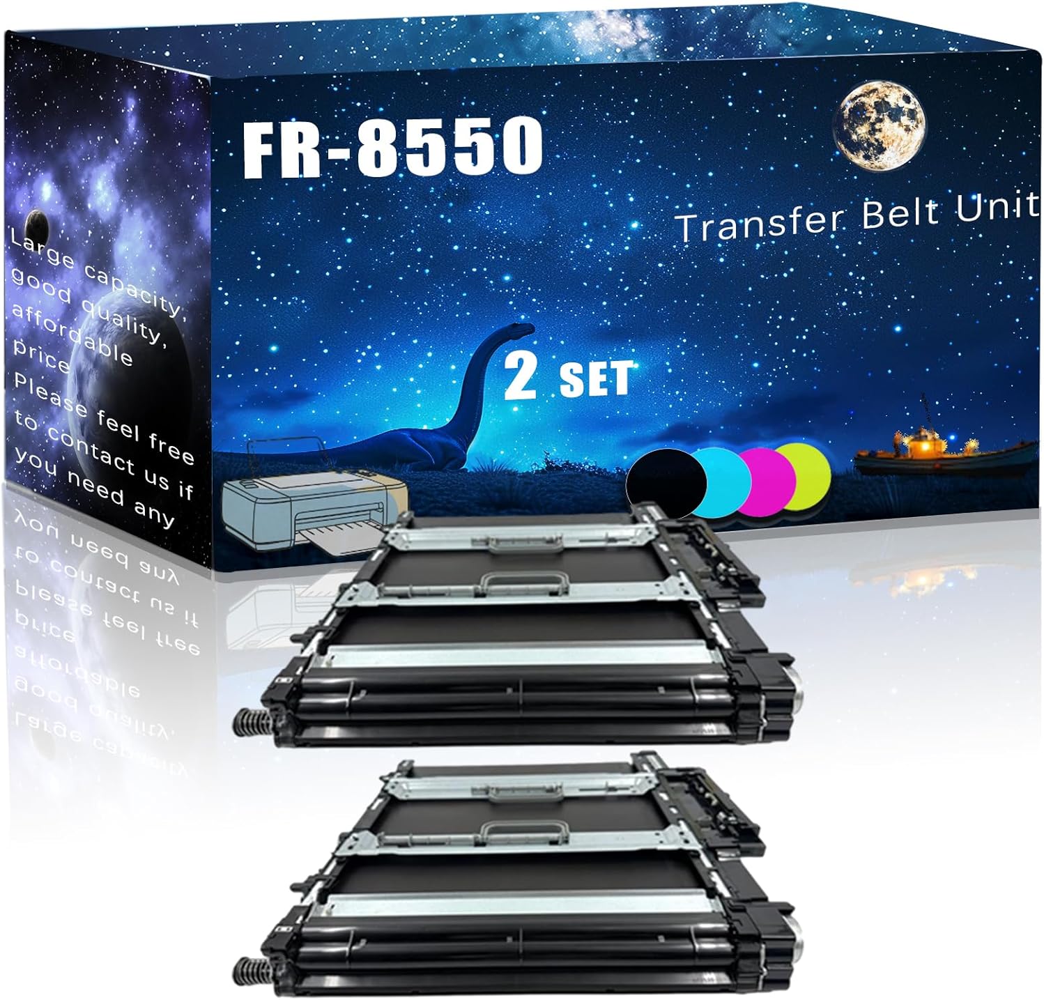 MUCQL FR-8550 Compatible Transfer Belt Unit Replacement for Kyocera High Yield Compatible TASKalfa 2553ci 3253ci 3552ci 4002i 4003i 4052ci 4053ci 5002i Printers, Meet Printing Needs (2 Set)