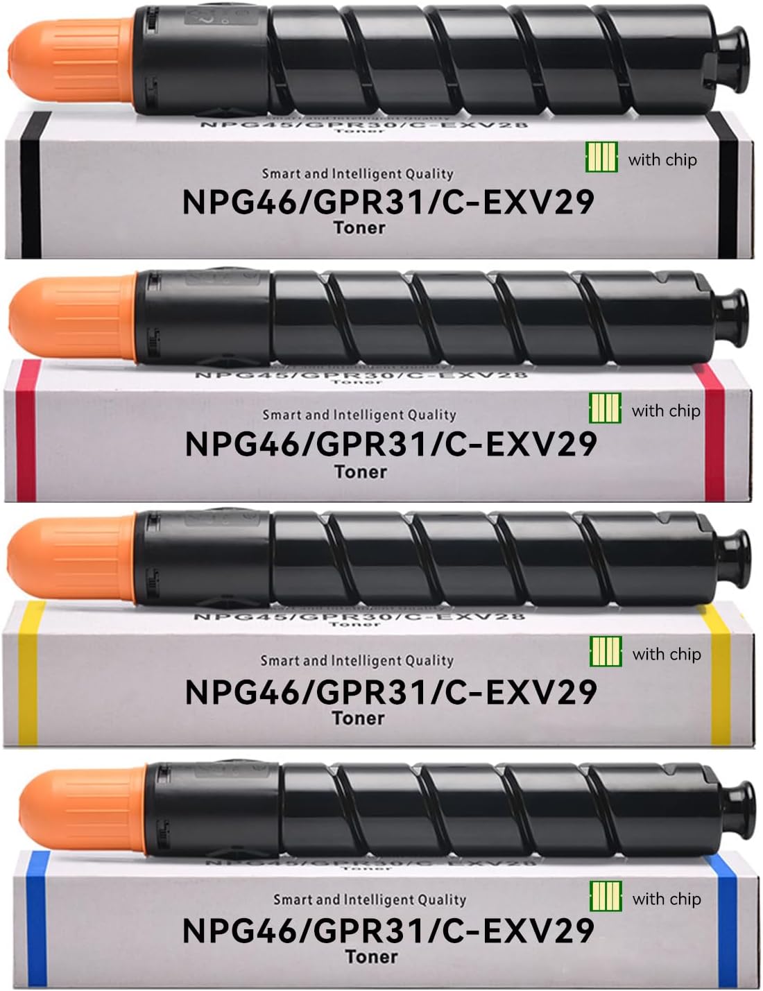 Sharind Compatible for Canon GPR-31 GPR31 Toner Cartridge 2790B003AA 2794B003AA 2798B003AA 2802B003AA for ImageRunner Advance C5030 C5035 C5235 C5240 Printer 4 Pack