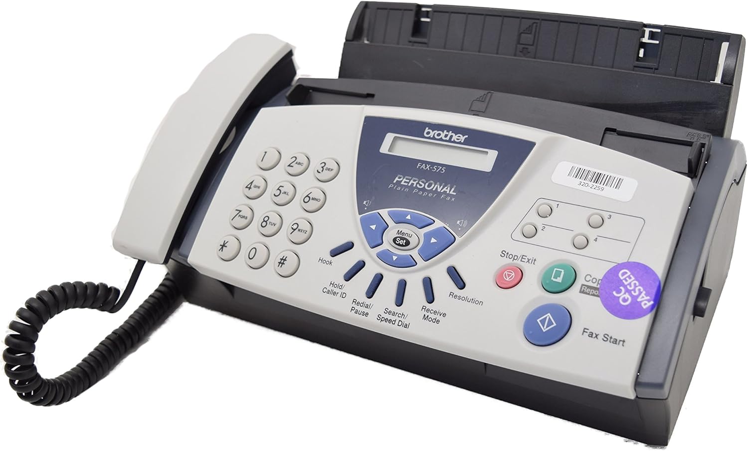 Brother FAX-575 Personal Fax, Phone, and Copier