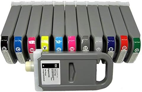 Vivid Colors PFI-1700 Compatible Ink Cartridge Replacement for Canon PFI1700 (700ml, 12-Pack) for iPF2000, iPF4000, iPF4000s iPF6000 iPF6000s Printers