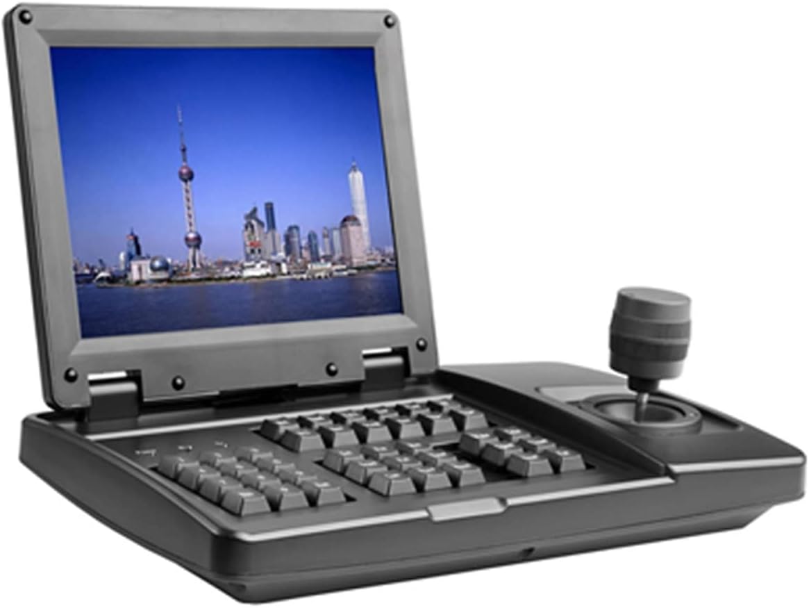 GHJKLZNMRU Conferencing Camera 8 Inch HD TFT LCD Screen 3- HDSDI Visual Keyboard Controller with HD-SDI CVBS Output for Security Conference Camera System for Business Meetings