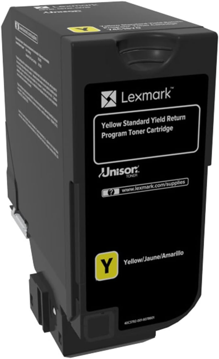 Lexmark 74C1SY0 CS720, CS725, CX725 Yellow Yield Return Program Cartridge Toner