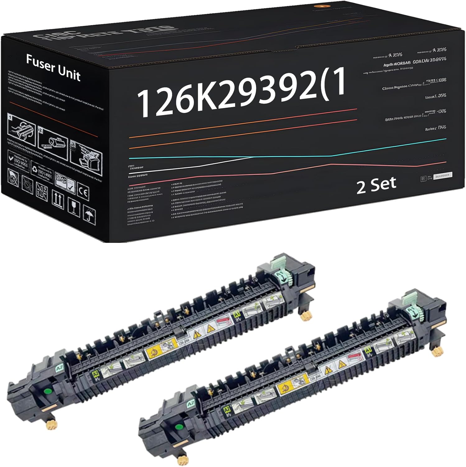 126K29392(110V) Fuser Unit Compatible for Xerox WorkCentre 5325 WorkCentre 5330 WorkCentre 5335 Printers, with Chip, High Yield 350000 Pages, High-Definition Printing (2 Set)