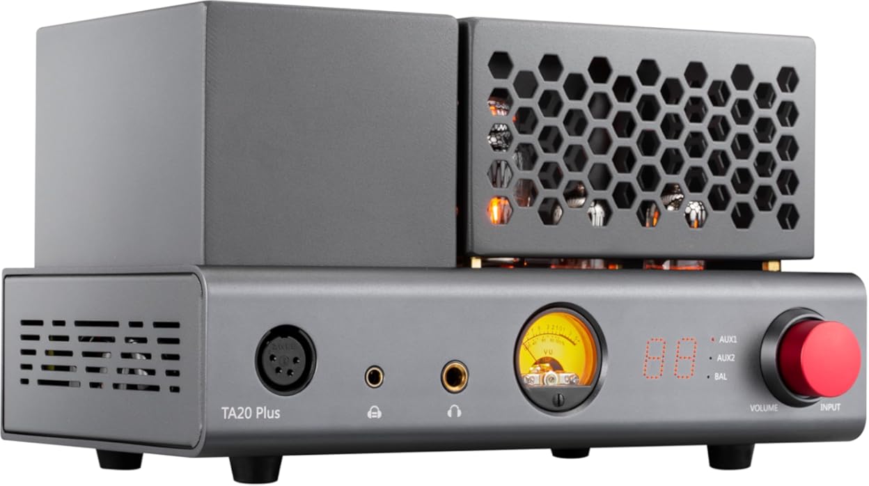 xDuoo TA20 Plus Tube Headphone Amplifier - Class A Amp with VU Meter Balanced in/Out Power up to 2000mW for 16~600 Ω Headphone amp