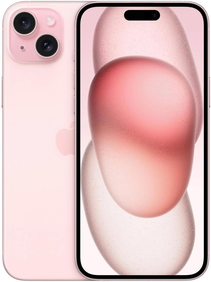 Apple iPhone 15, 256GB, Pink - Unlocked (Renewed)