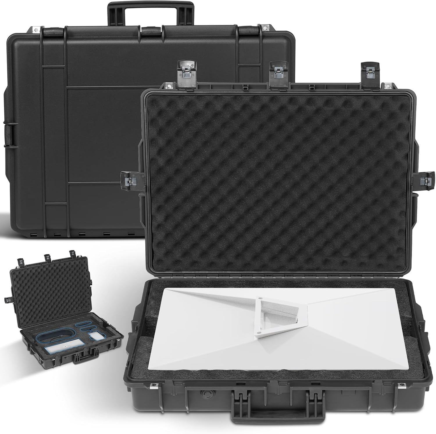 Starlink Standard Gen 3 Case, Waterproof Case with Foam for Starlink Standard Gen 3 Protective Organizer for Gen3 and Accessories, Lockable,Impact-Resistant, Portable,Pressure Equalizing, Airtight