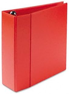 Avery Nonstick Heavy-Duty Vinyl EZD Binder BNDR,RNG,11X8.5,4IN,RD 669RG-HH (Pack of5)