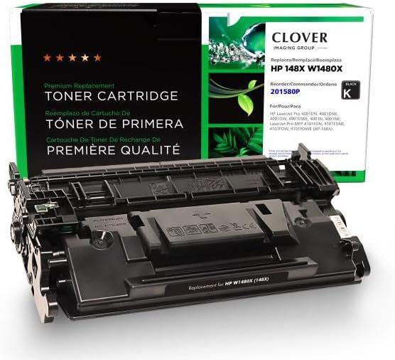 Clover Remanufactured Toner Cartridge Replacement for HP 148X (W1480X) | Black | High Yield