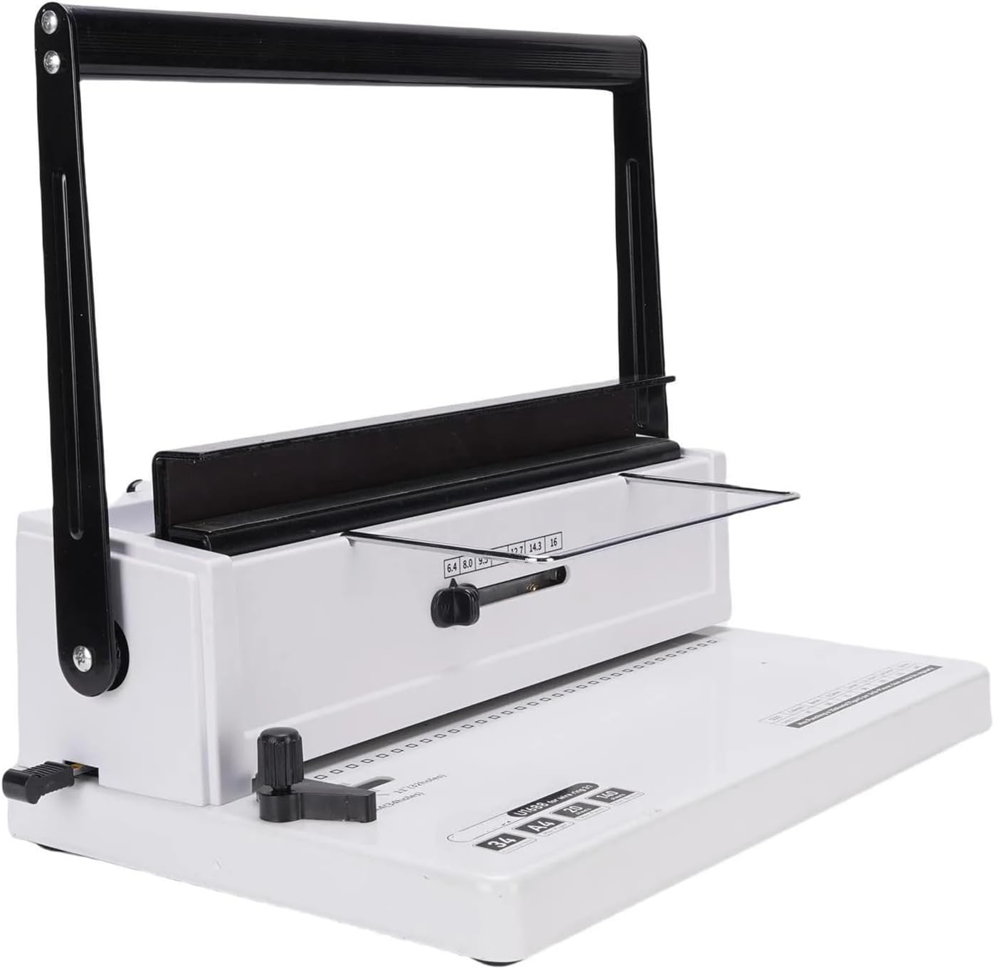 Binding Machine, Spiral Binding Machine Wire Binding Machine Binding Machine with 12Pcs 12mm Coils 50 Sheet A4 Covers for A4 A5