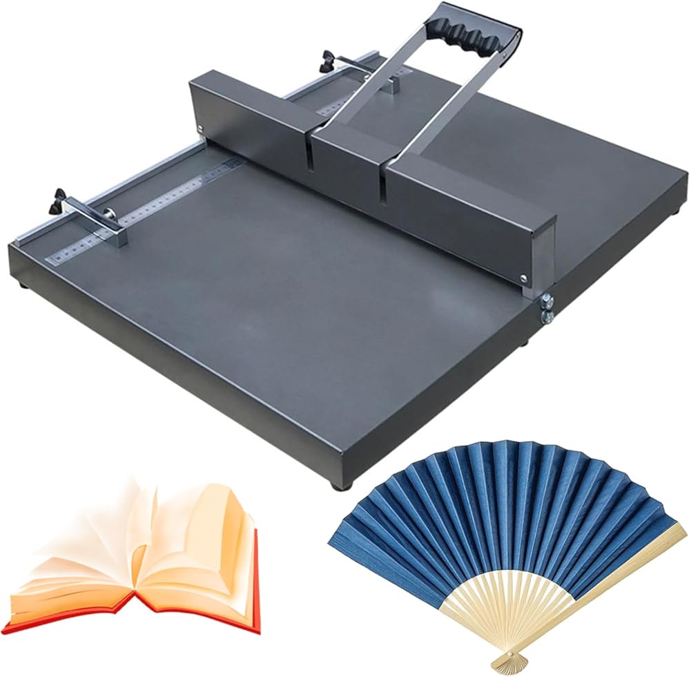 QUGURLID Manual Creasing Machine,350mm Paper Folding Machine,A3/a4 Binding Machine,Desktop Heavy Duty Metal Scoring Paper Creaser,Indentation Clear and Full