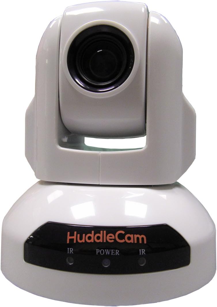 HuddleCamHD USB Conference Cameras with PTZ Control - Webcams for Zoom Video Conferencing (3X, White)