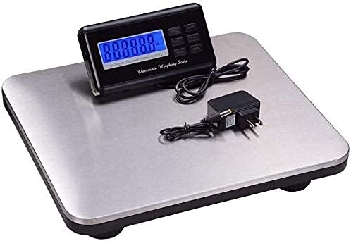 LEIXIUSM Electronic Scales Digital Letter Parcel Postal Weighing Scales, Stainless Steel with External Display