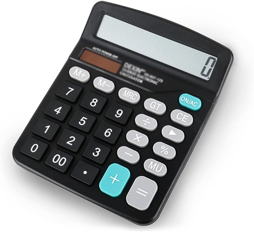 DUYHBAWRS Calculator Business Calculator 12 Bit Power Student Desktop Calculator Solar Computer Logo Wholesale