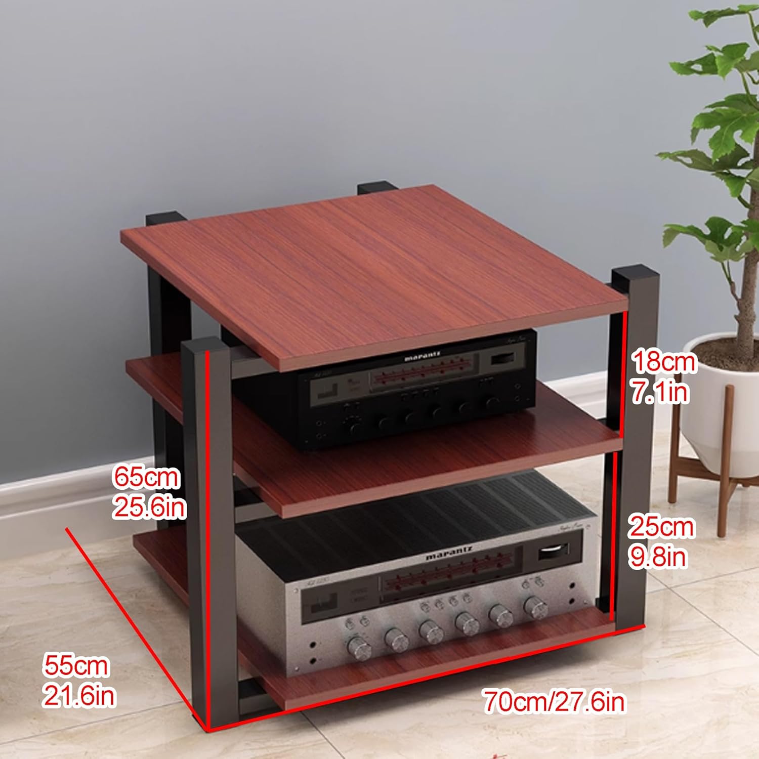 AV Media Stand - Audio-Video Shelving