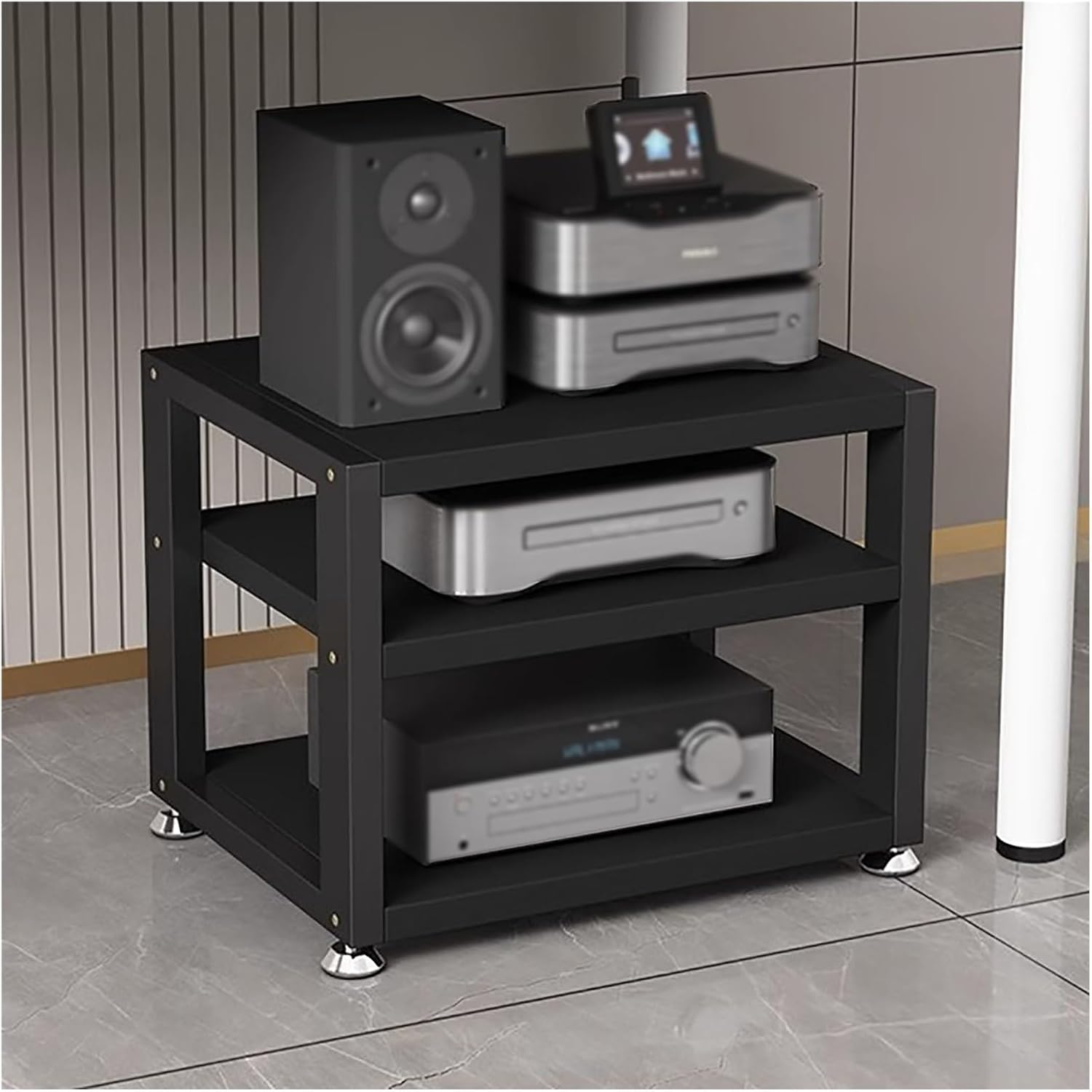Small Stereo Receiver Stand For Home Audio