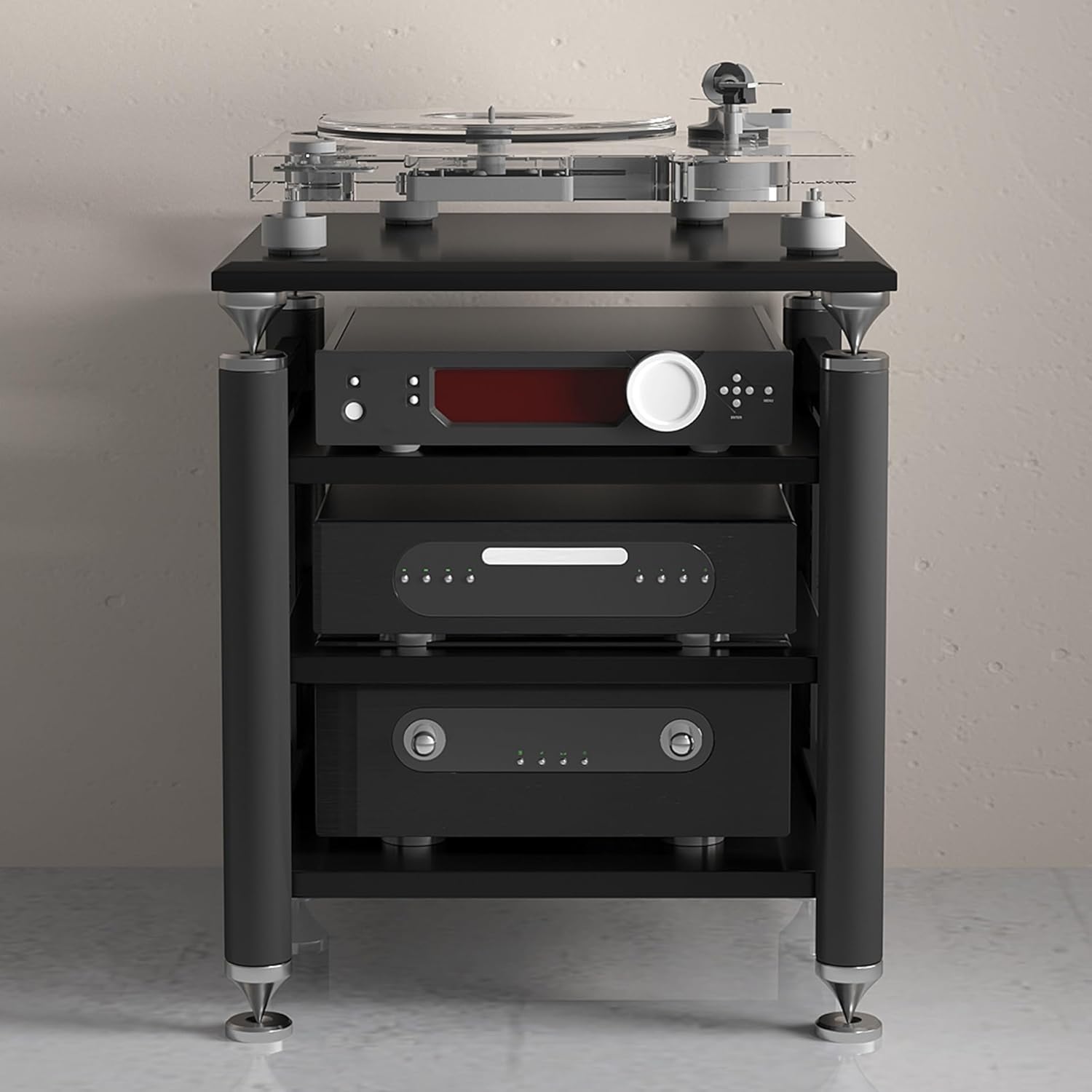 Leaceuv Audio Rack Stereo Cabinet