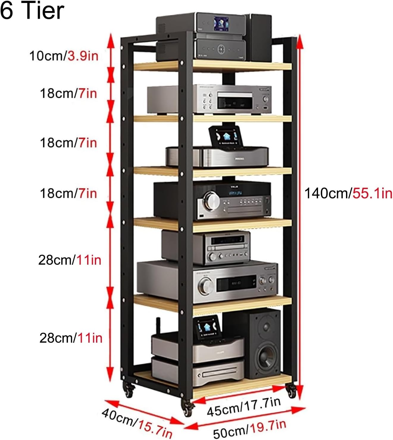 ISOFORMA 6/7 Tier AV Media Stand