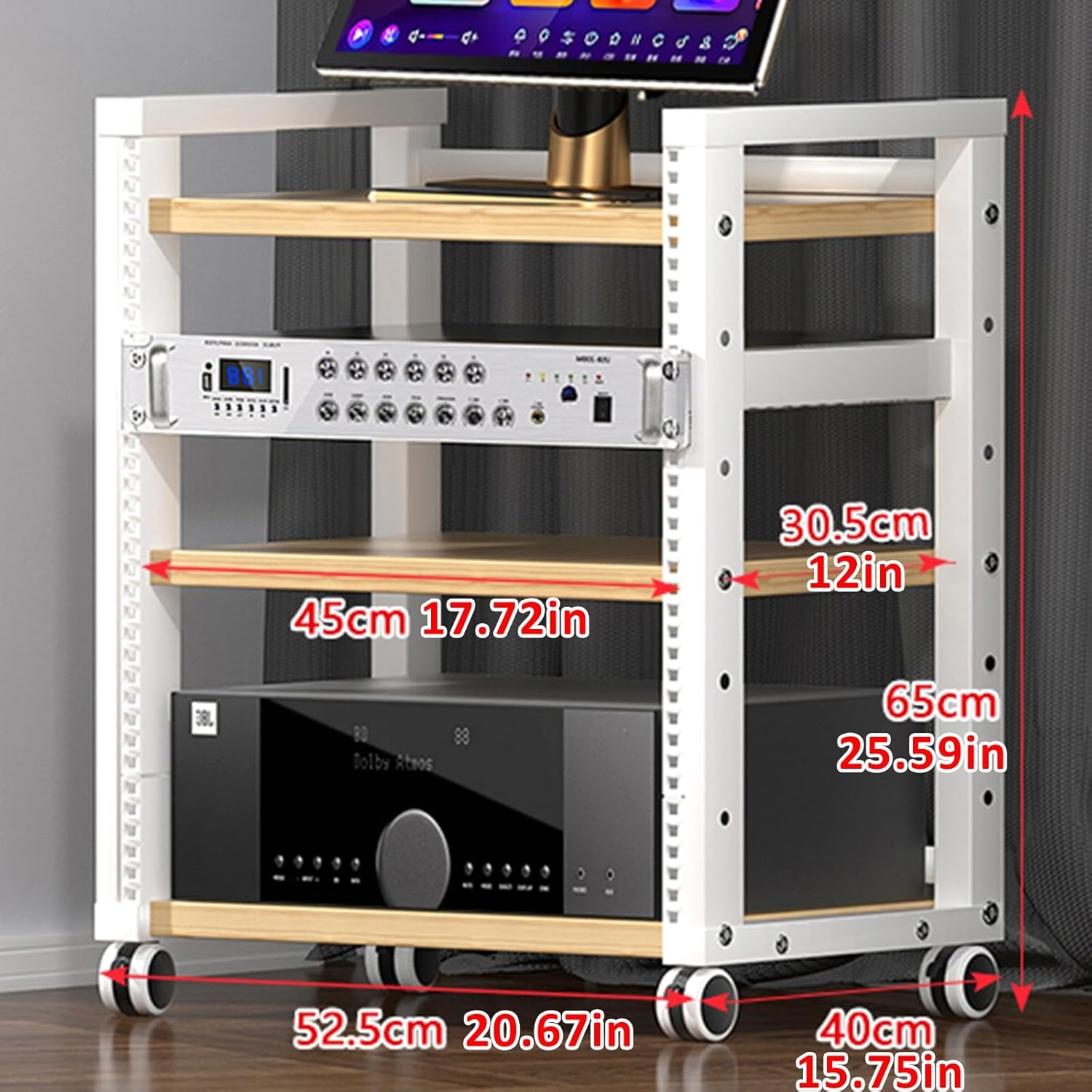 4-Tier Media Stand Audio