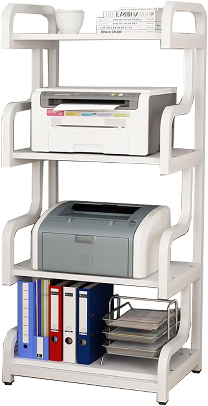 JIAHESHYP 4-Tier AV Media Cabinet Stand