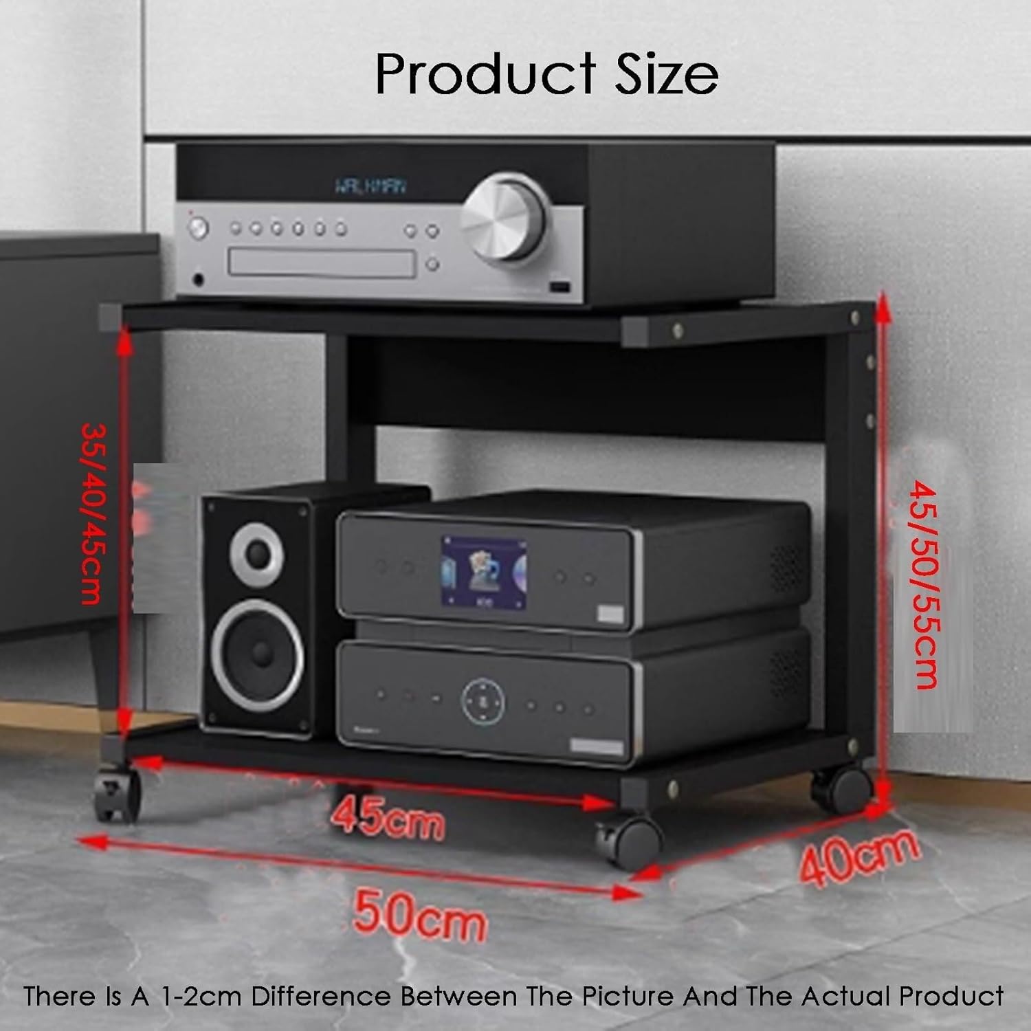 2-Tier Audio Media Rack
