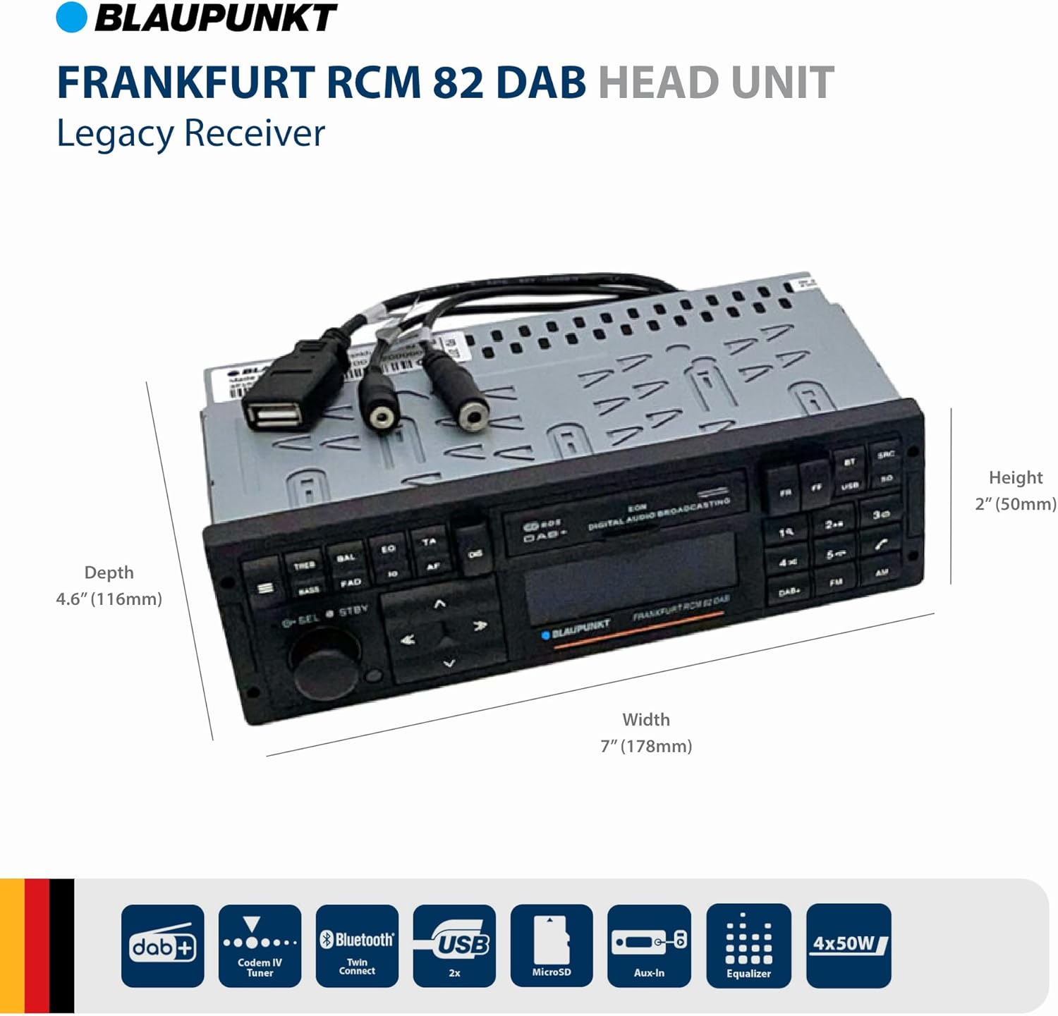 BLAUPUNKT Frankfurt RCM 82 DAB Radio with Bluetooth - Black