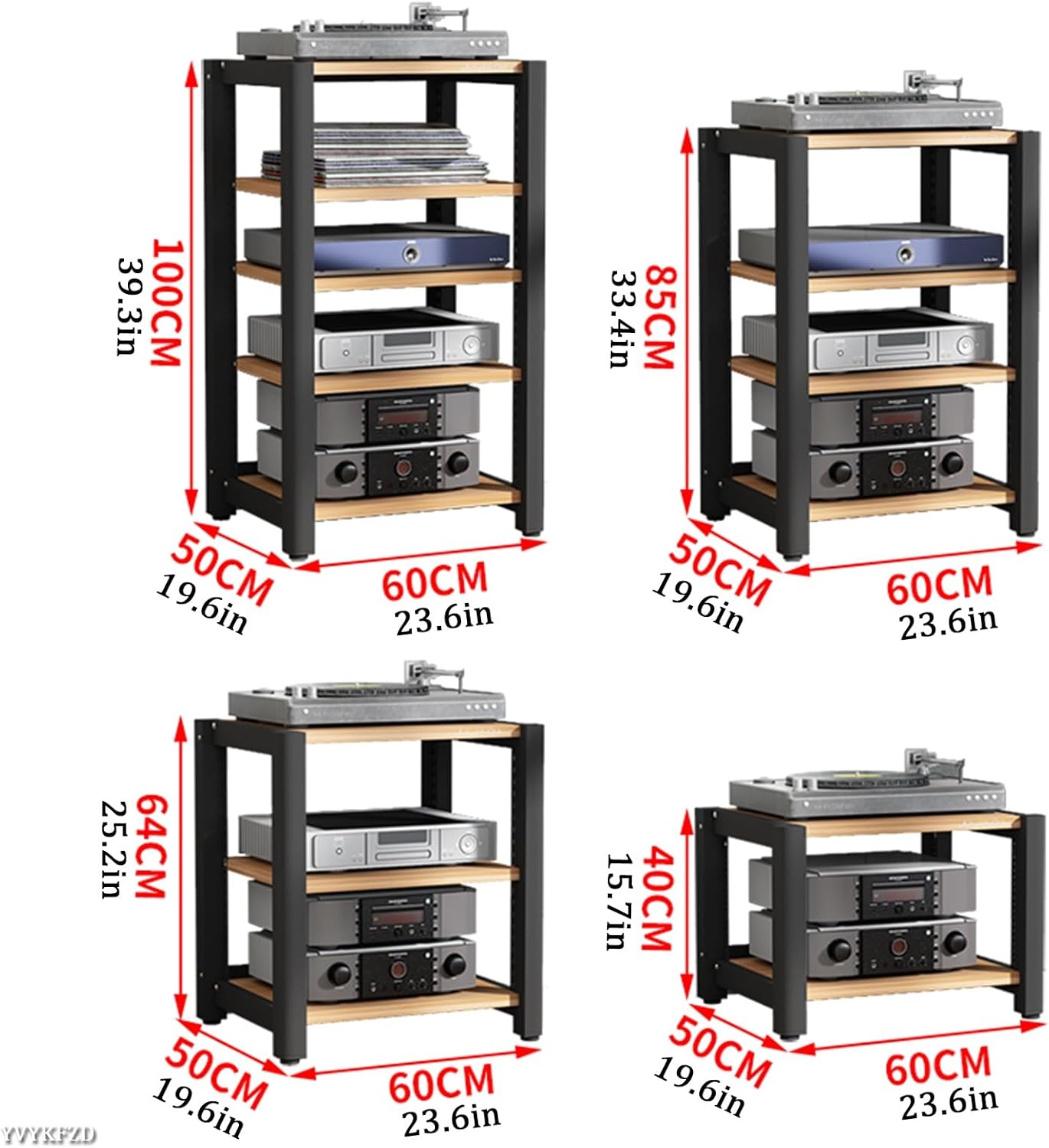 Generic Media Stand 2/3/4/5-Tier AV Media Stand