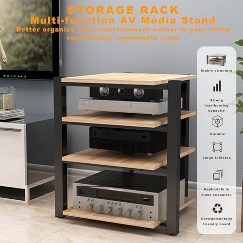 3-Tier Metal Audio Video Media Stand