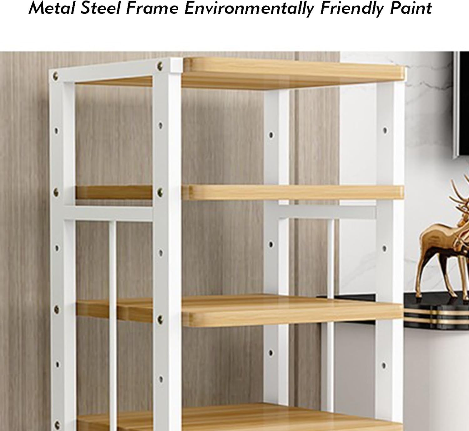 Adjustable 4 Tier AV Media Stand