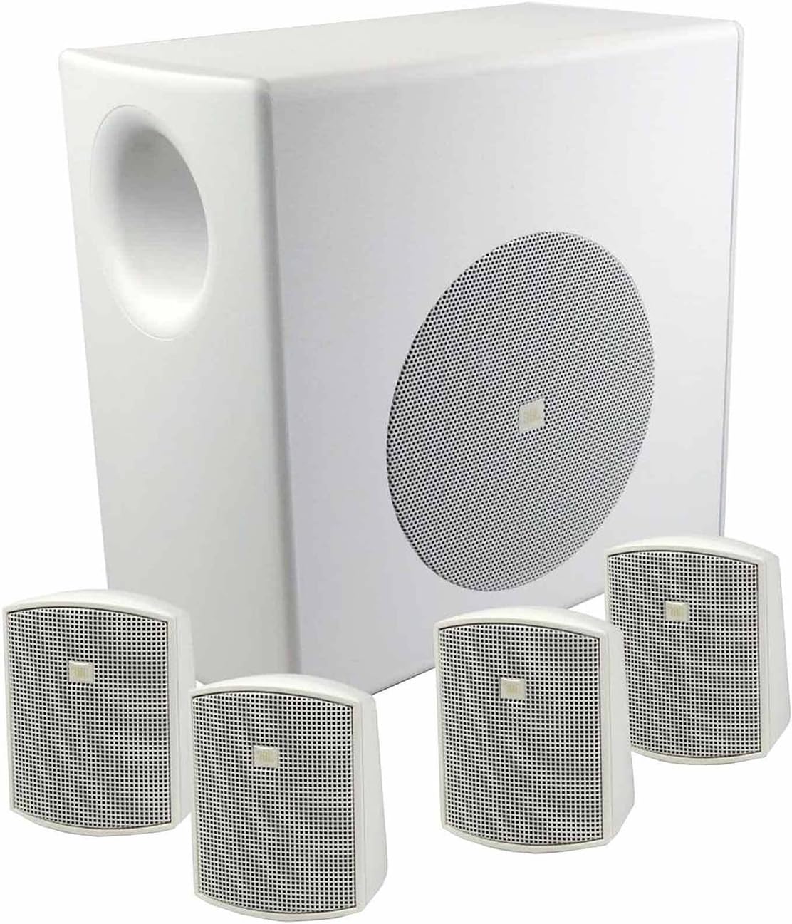 JBL Professional C50PACK-WH Surface Mount Subwoofer and Mini-Satellite Loudspeaker System