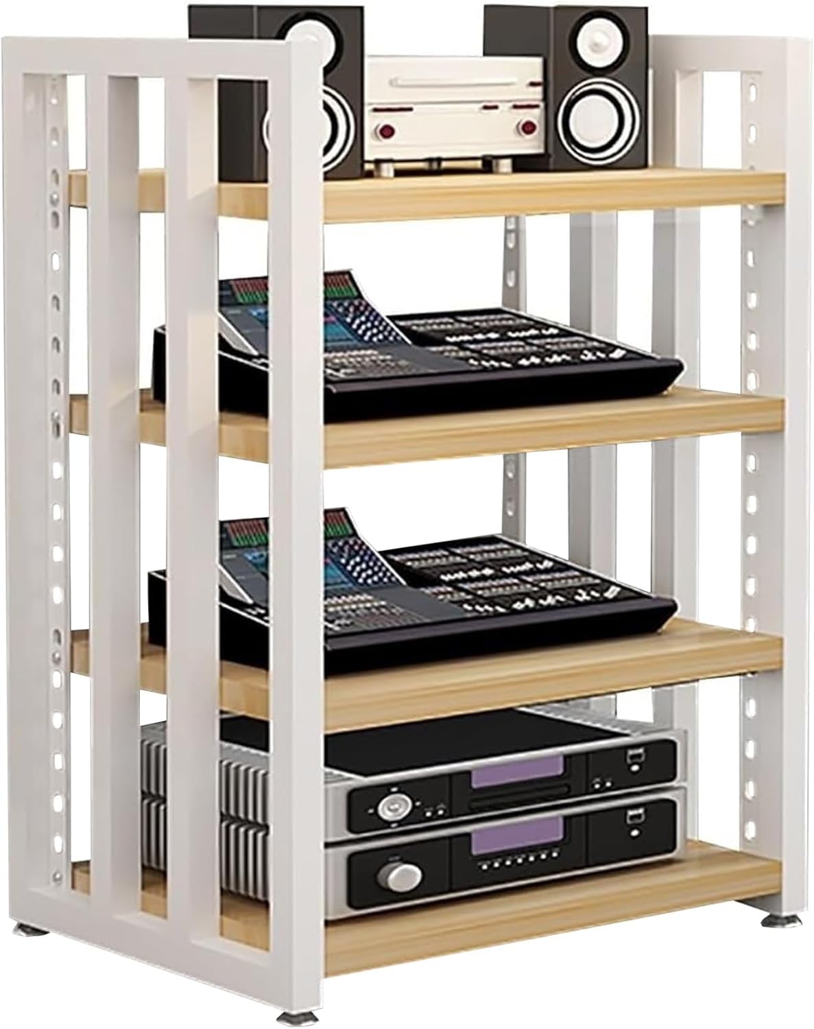 Leaceuv 4-Tier AV Media Stand