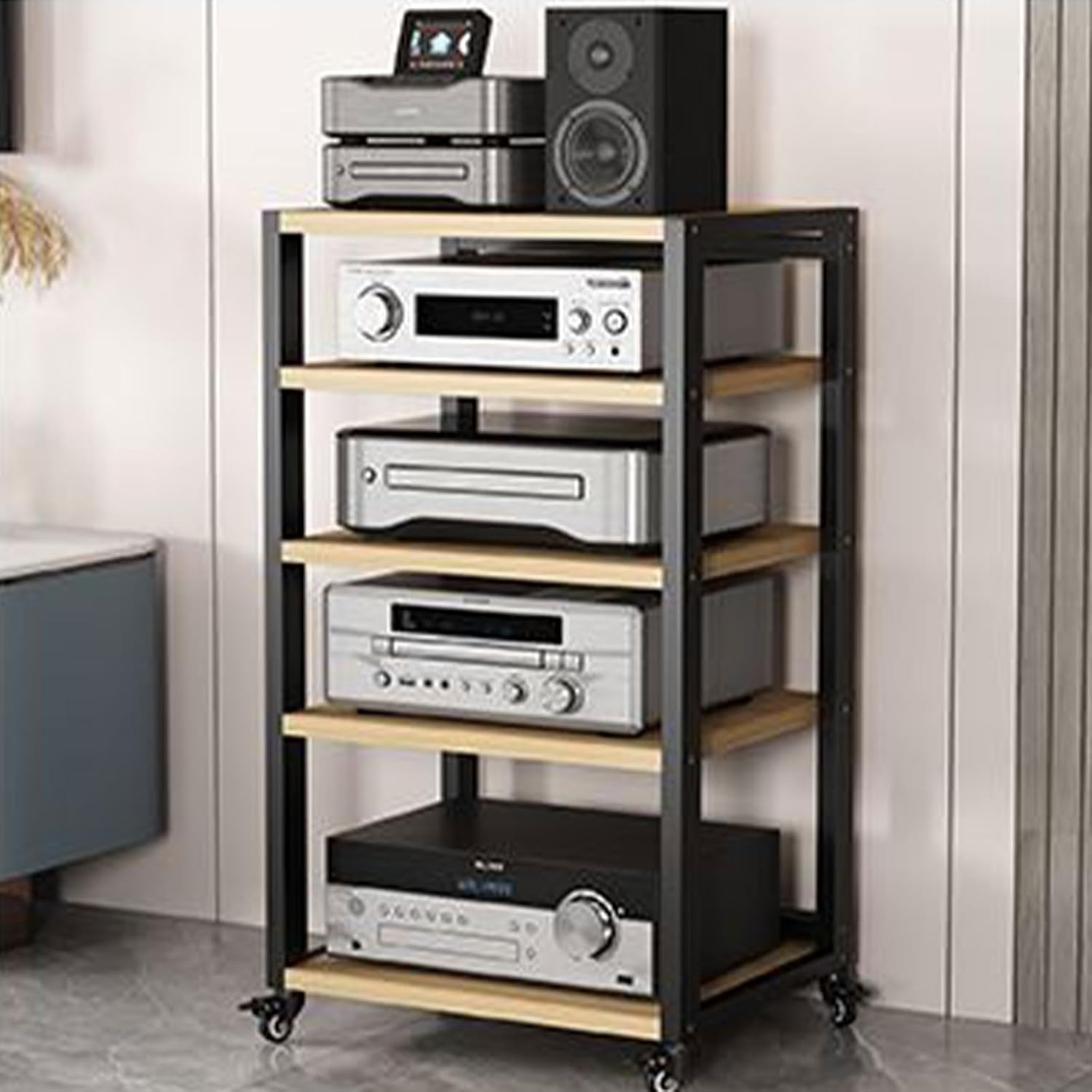 LHXLSH Stereo Stand with Wheels