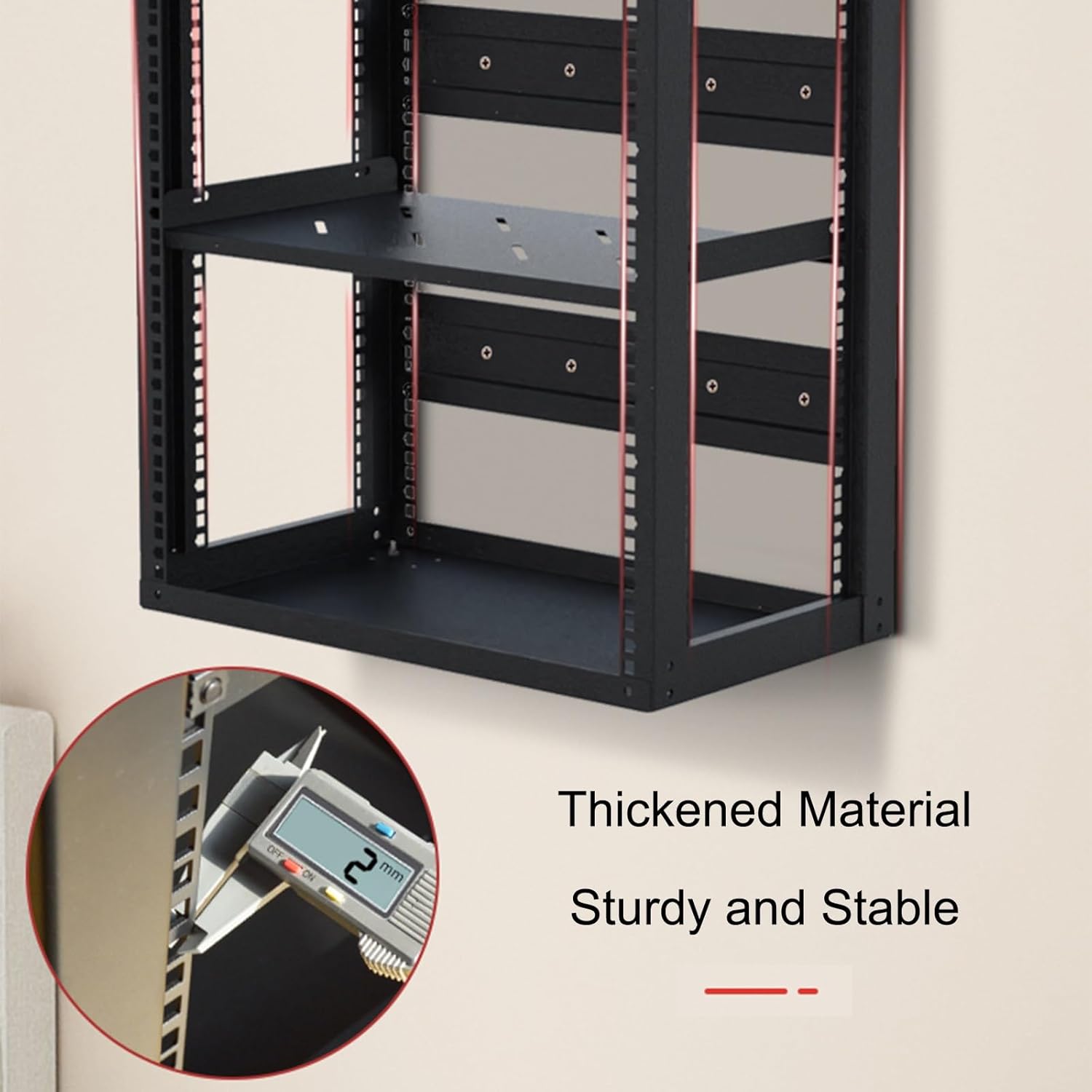 2 Tier Audio-Video Media Stand with Adjustable Shelves