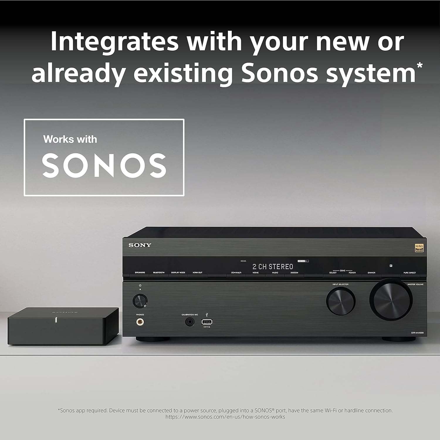 Sony STR-AN1000 7.2 CH Surround Sound Home Theater 8K A/V Receiver: Dolby Atmos