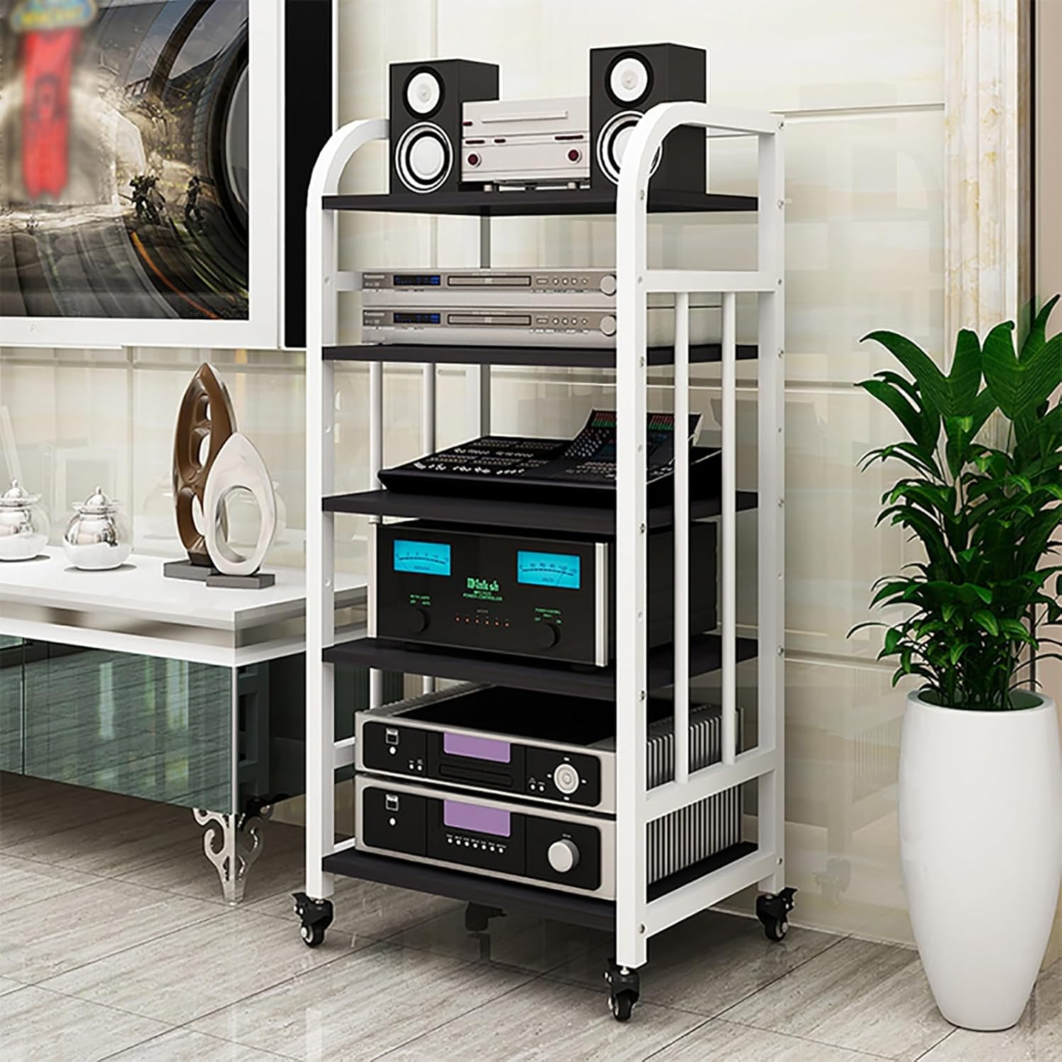 5-tier Removable AV Media Stand