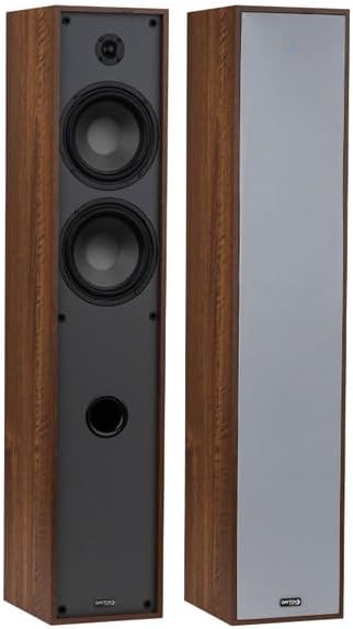 Dayton Audio Classic T65 Floor-Standing Tower Speaker Pair (Wood)