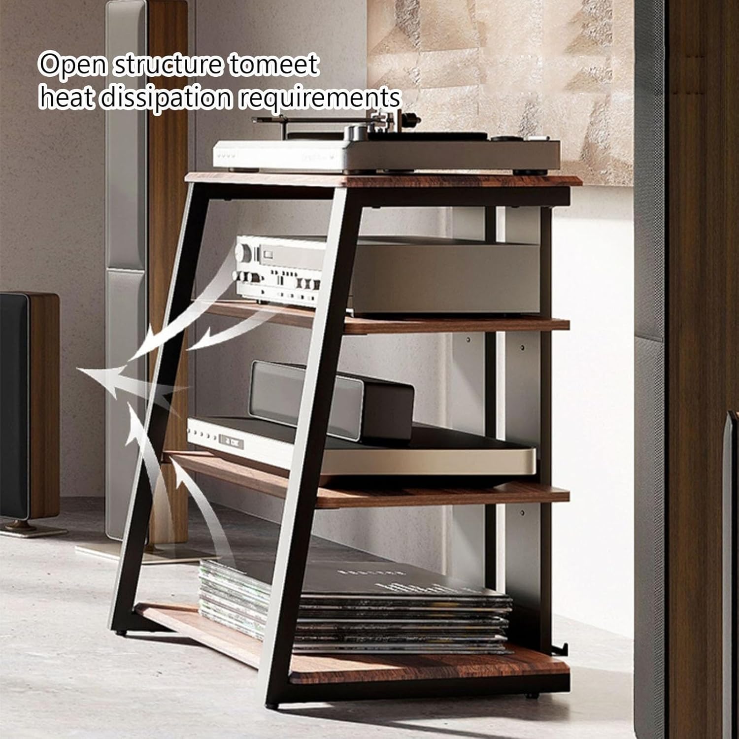 HOLGVE 4 Tier Video Media Stand