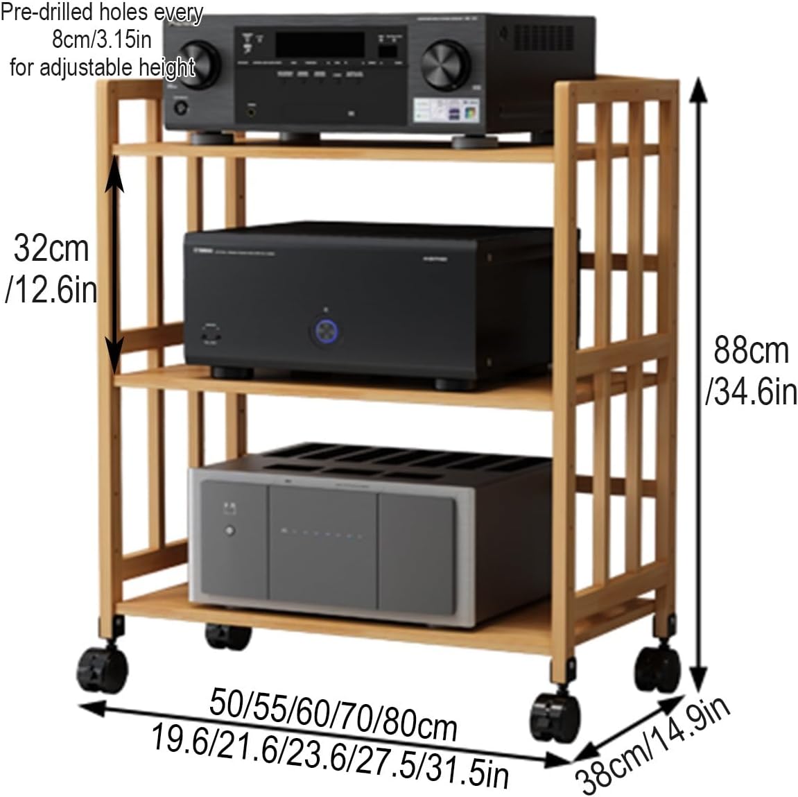 JDPYURV Audio-Video Media Stand