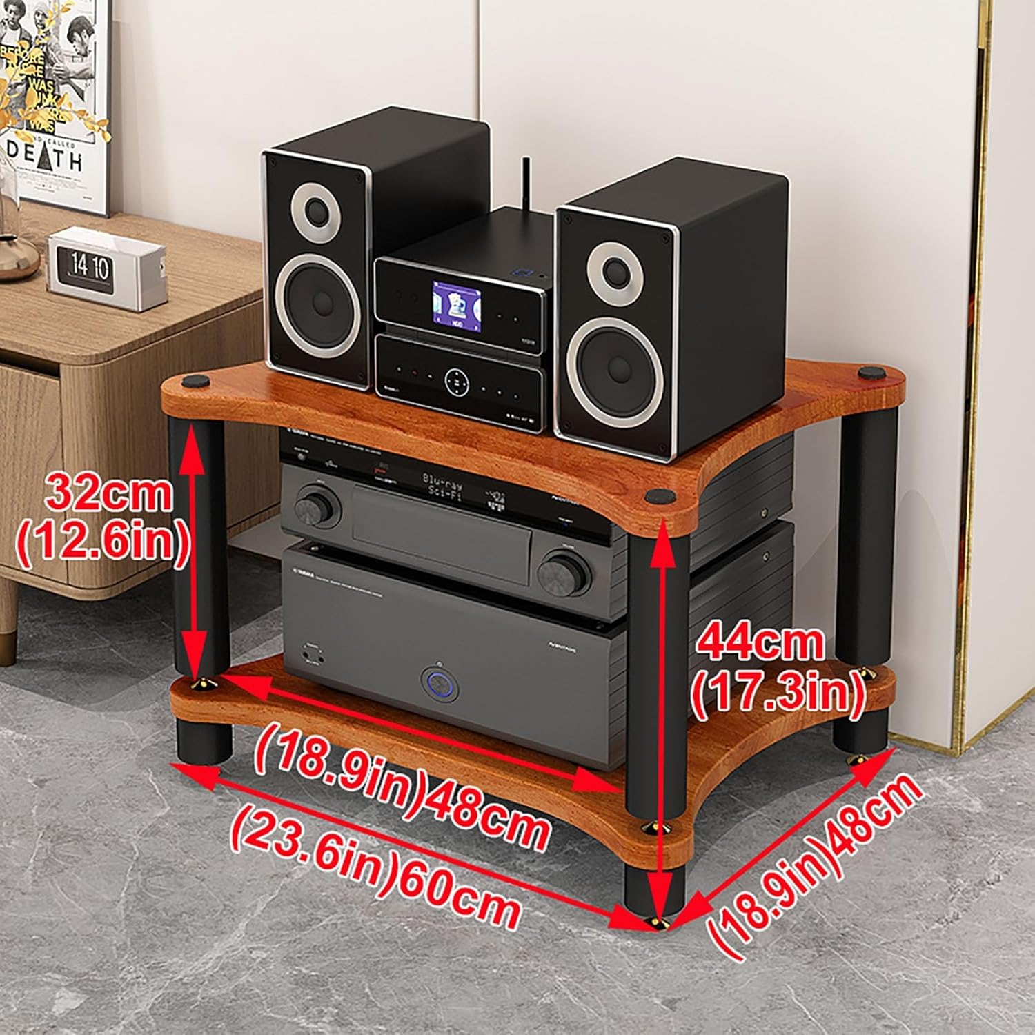JIAHESHYP 2/3/4-Tier AV Media Stand