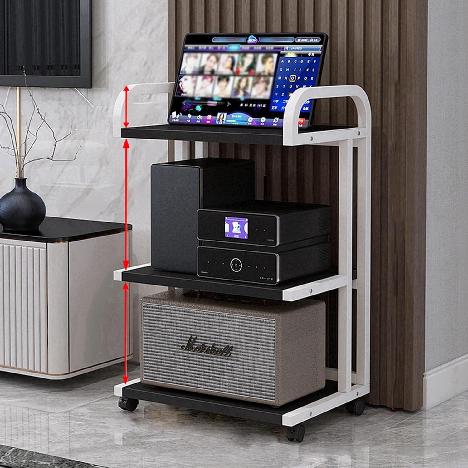 3/4 Tier Floor-Standing Audio Rack