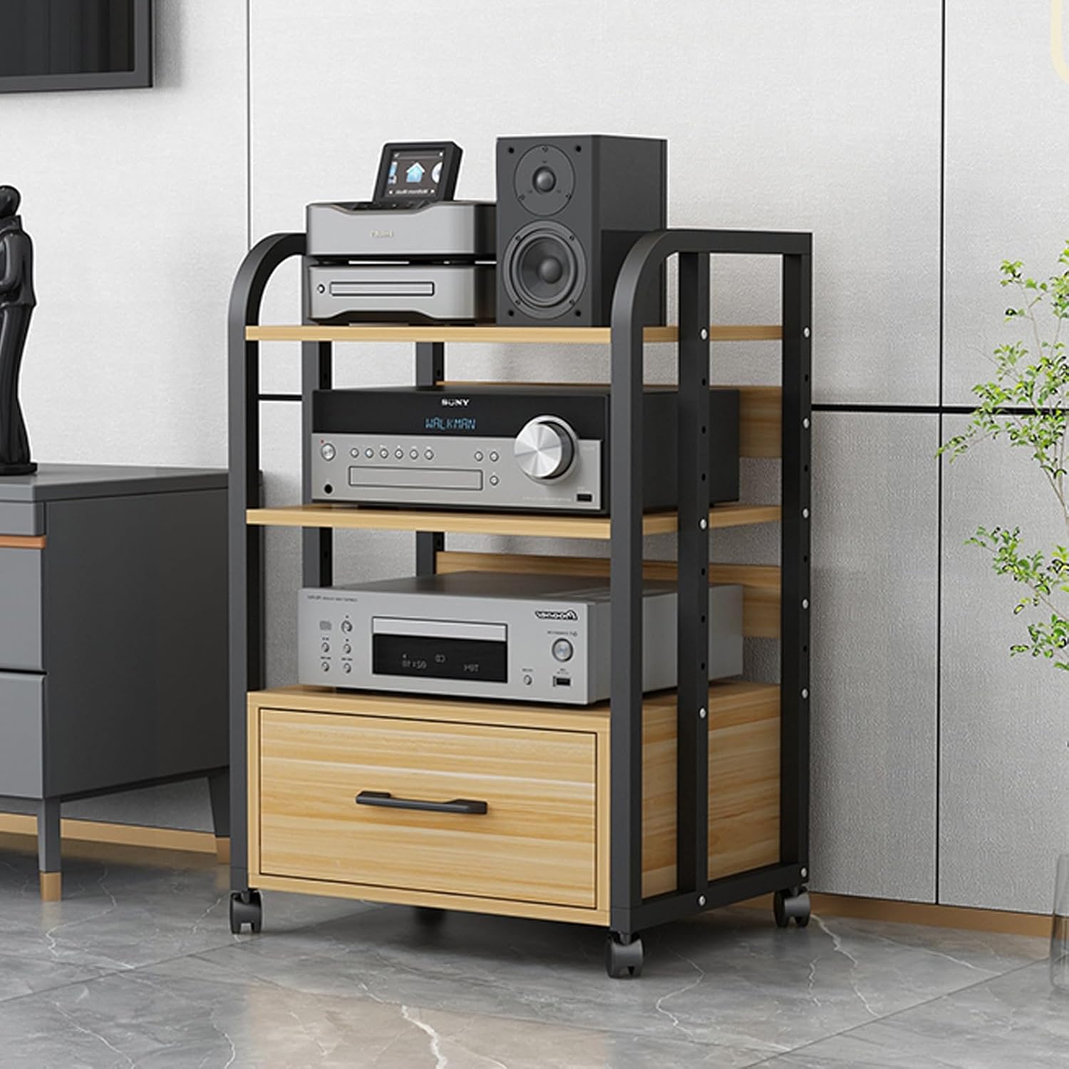 YIFAIIX Media Stand with Wheels