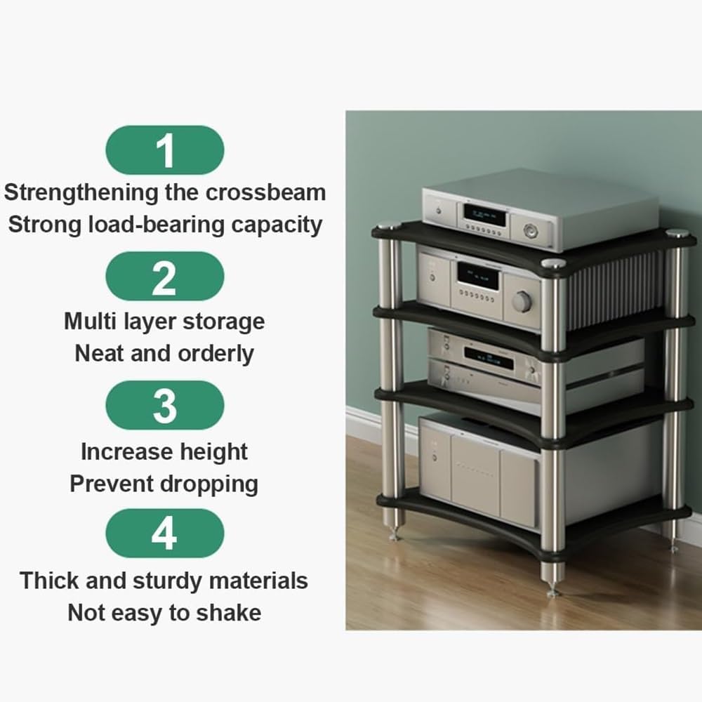 ZYXQQJ 1 2 3 4 Tier HiFi Rack