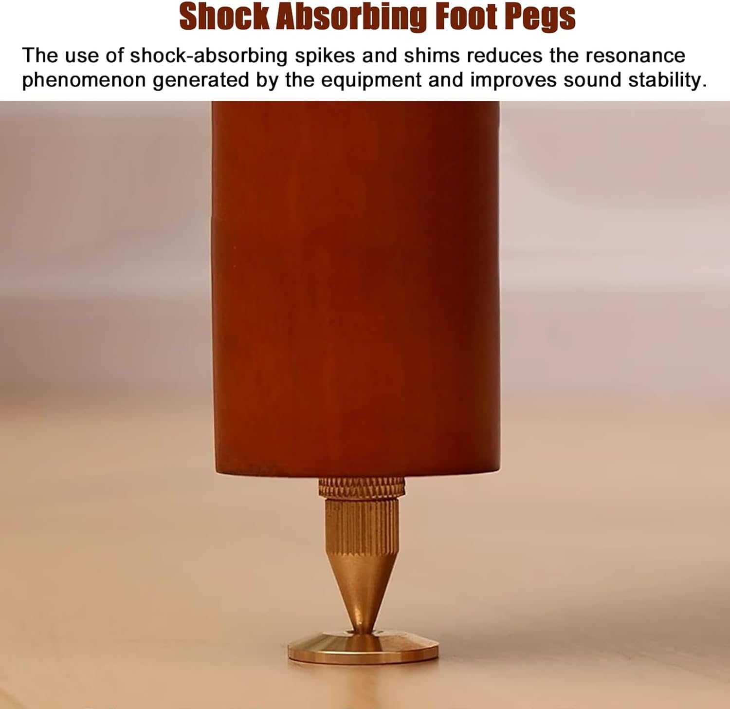 HOFSSI 3 -Tier AV Component Media Stand Audio/Video Component Cabinet Open Multi-Function Storage Shelves with Wooden Shelf for TV