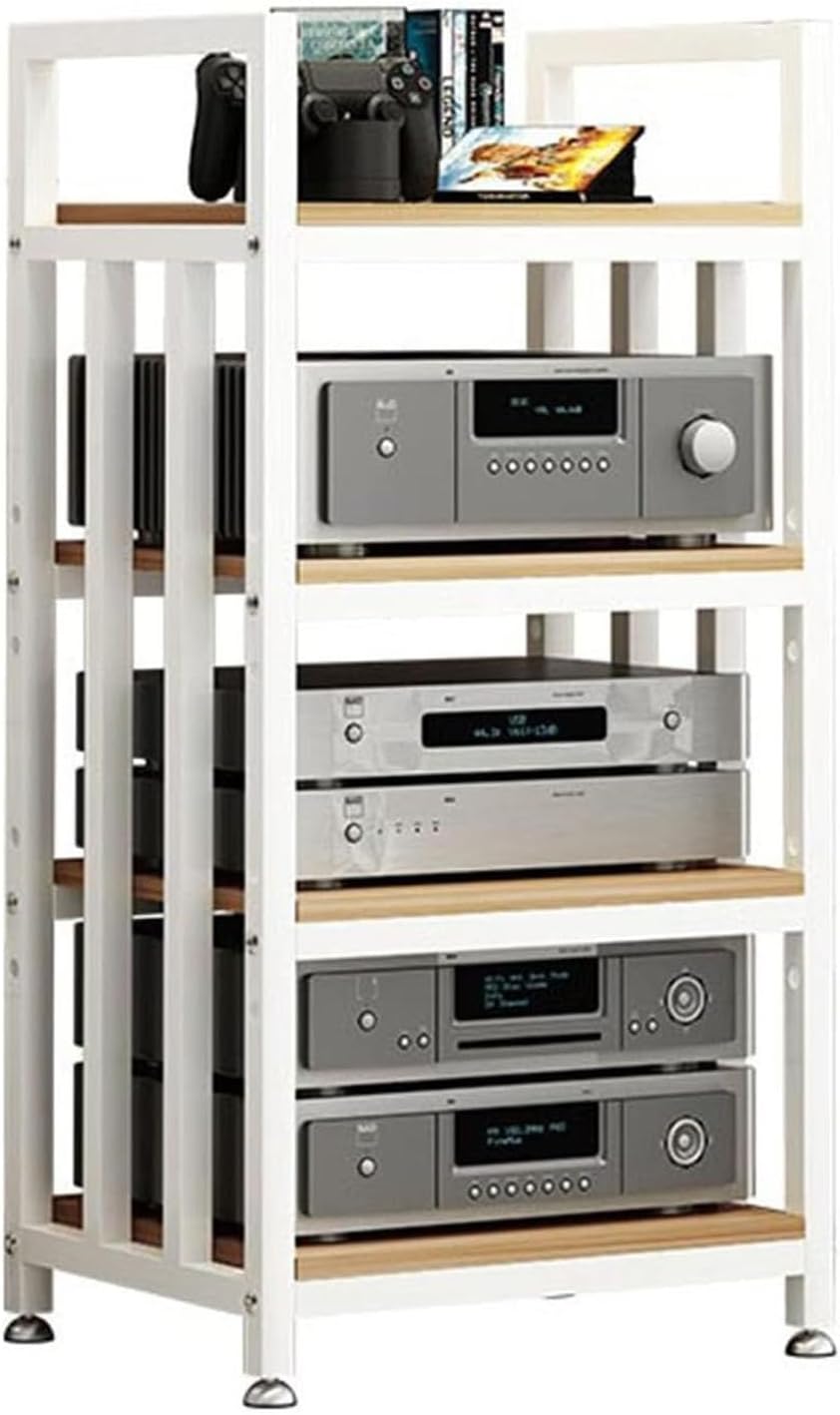 4-Tier AV Media Cabinet Stand Component Cabinet