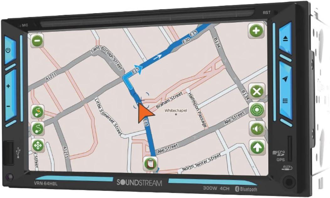 Soundstream VRN-64HBL - 6.2 Inch Navigation Bluetooth Double Din Car Stereo