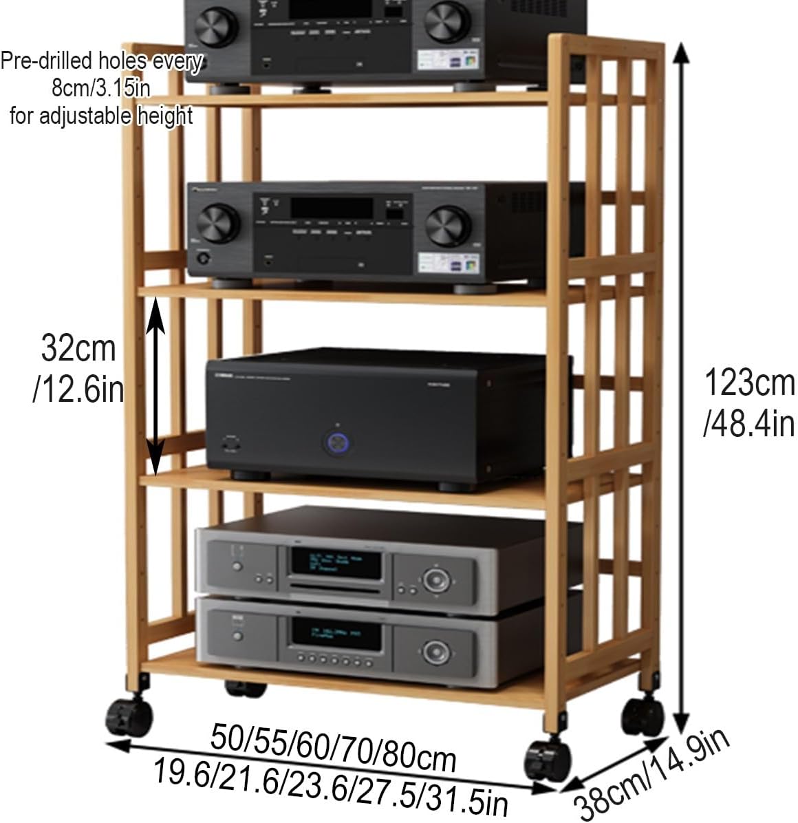 JDPYURV Audio-Video Media Stand