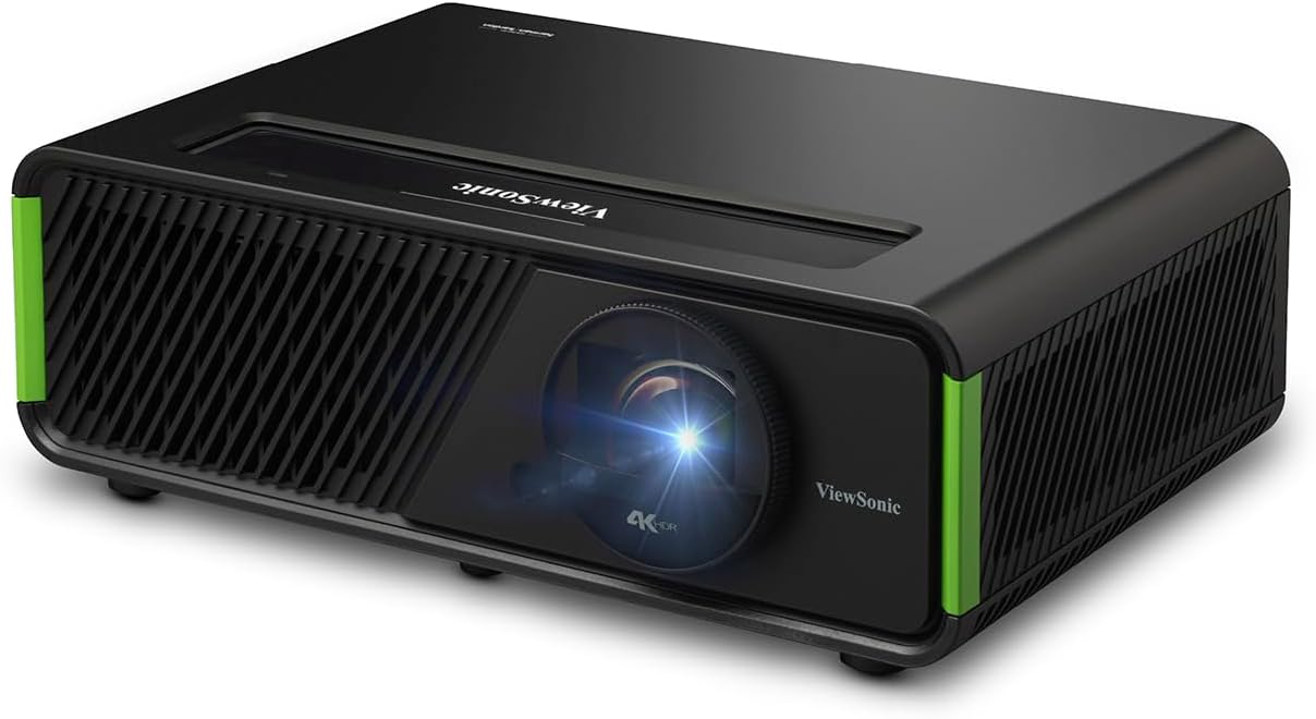 ViewSonic X1-4KPRO UHD 4K LED Projector Designed for Xbox with Built-in Google TV and Netflix