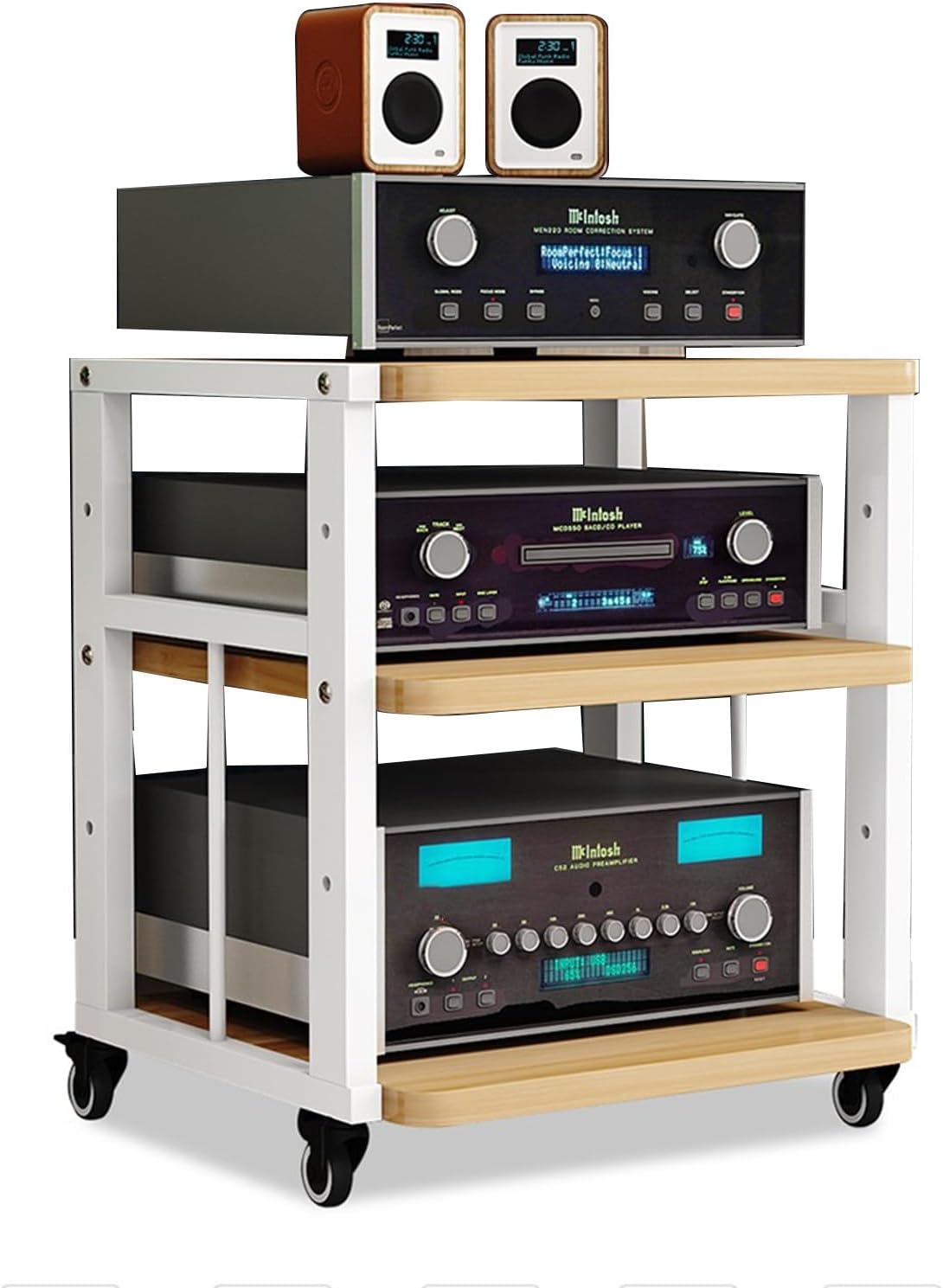 YLQFGUVWK 3 Layer Removable Audio Stand