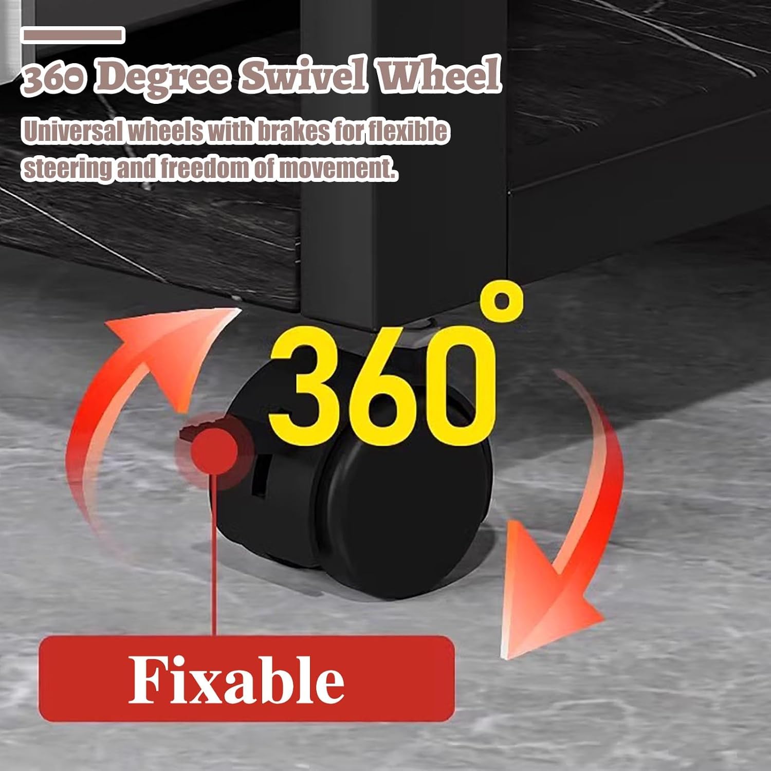 Elitix 1 2 3 4 5 Tier Heavy Duty Av Media Stand with Wheels Rustic