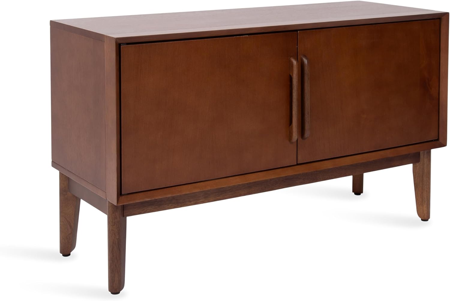 Kate and Laurel McCutcheon Modern Two-Door Mango Wood Floor Media Cabinet