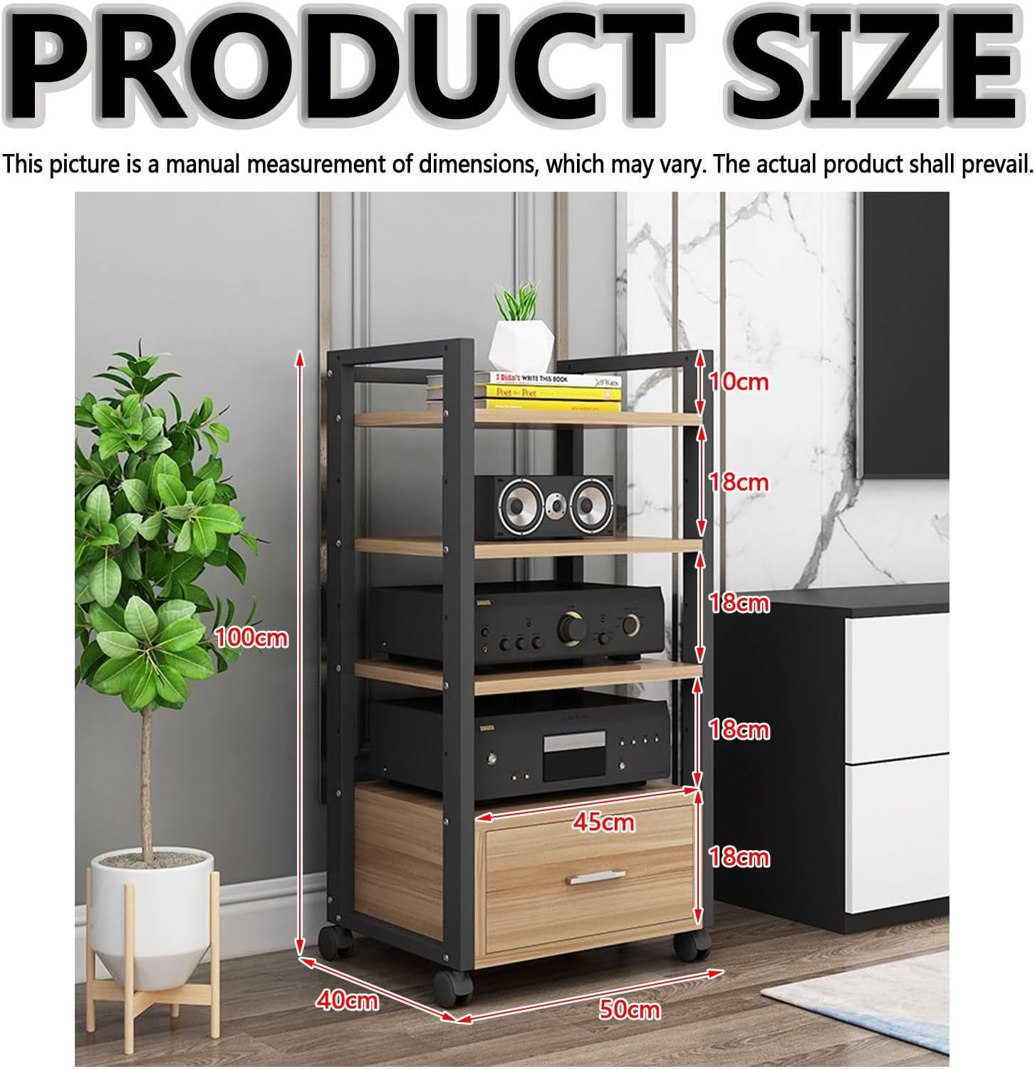 Home Multi-Layer Media Console Stand